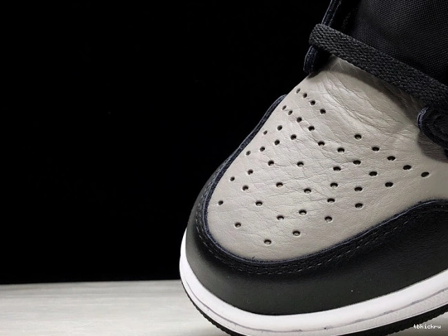 Reps TBkick Jordan Shadow Retro Air 1 Grey 555088-013 OG High Black 0729